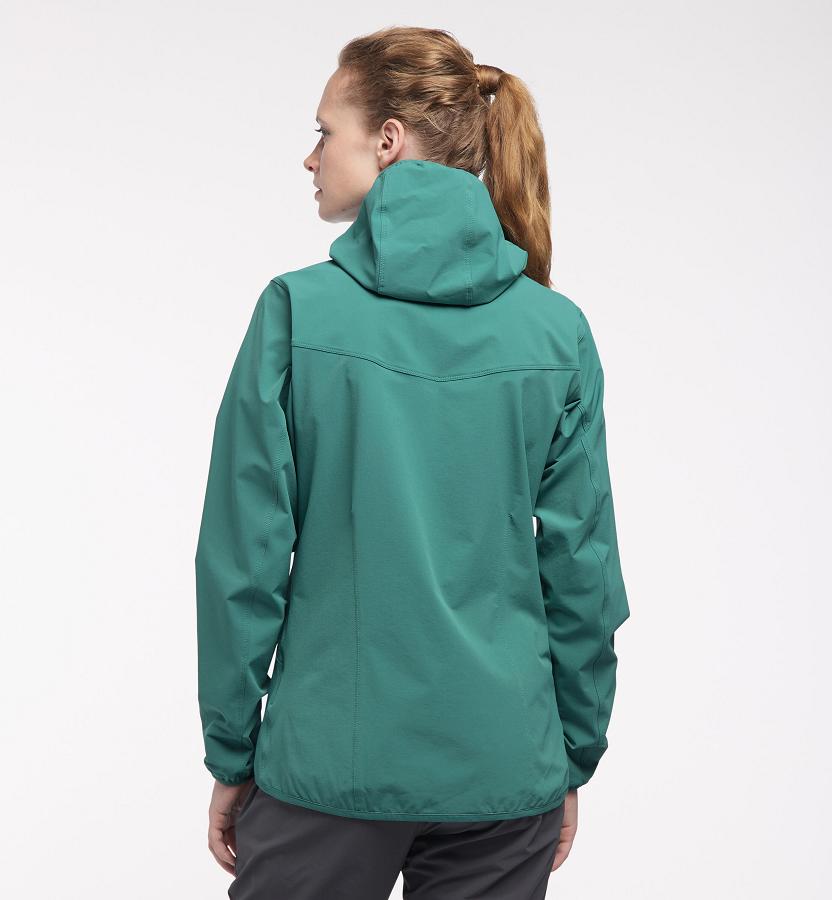 Haglöfs Womens Natrix Softshell Jacket Green New Zealand 97638VAKR